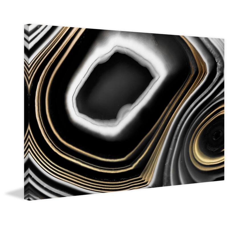 Marmont Hill - 'Gold Layers' Painting Print on Wrapped Canvas - Multi-Color