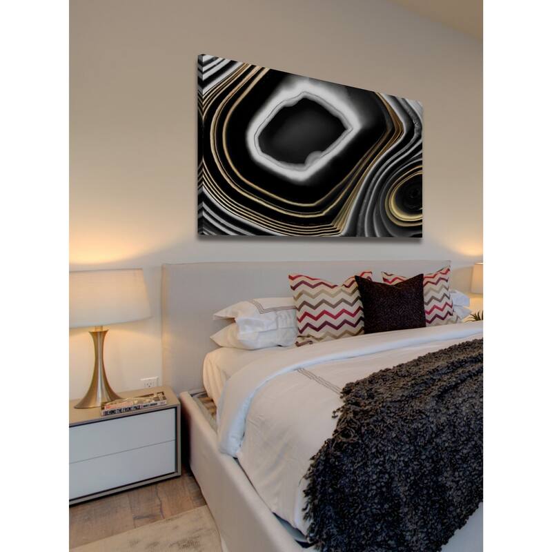 Marmont Hill - 'Gold Layers' Painting Print on Wrapped Canvas - Multi-Color