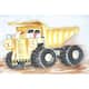 Marmont Hill - Handmade Dump Truck Print on Wrapped Canvas - Bed Bath ...