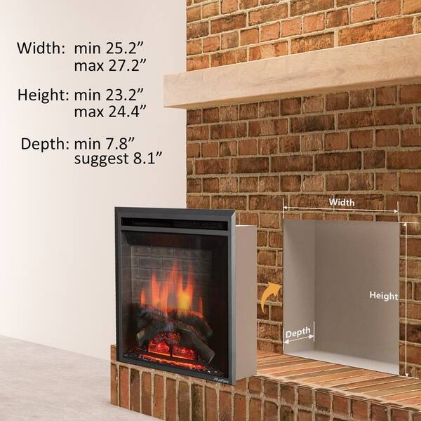 Shop Puraflame 26 Inch Western Electric Fireplace Insert With