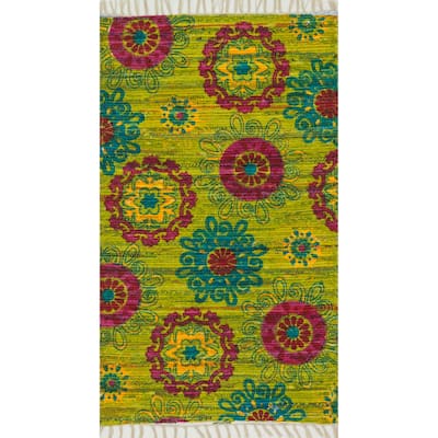 Alexander Home Maria Flatweave Floral Rug