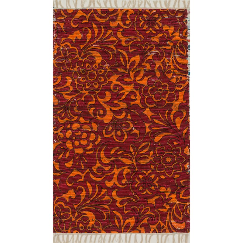 Alexander Home Maria Flatweave Floral Rug