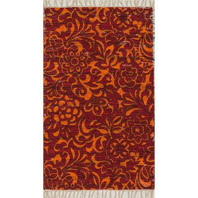 Alexander Home Maria Flatweave Floral Rug