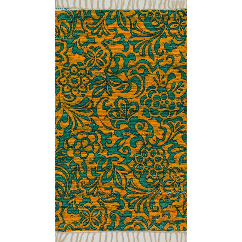 Alexander Home Maria Flatweave Floral Rug