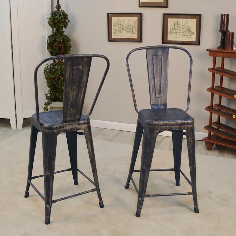 Tabbart Metal Stools (Set of 2)