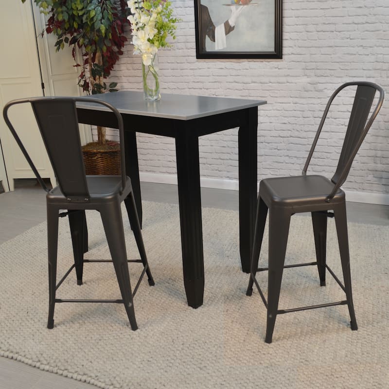 Tabbart Metal Stools (Set of 2)