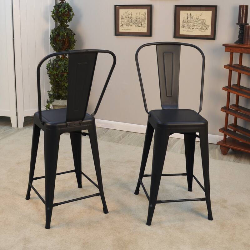 Tabbart Metal Stools (Set of 2)