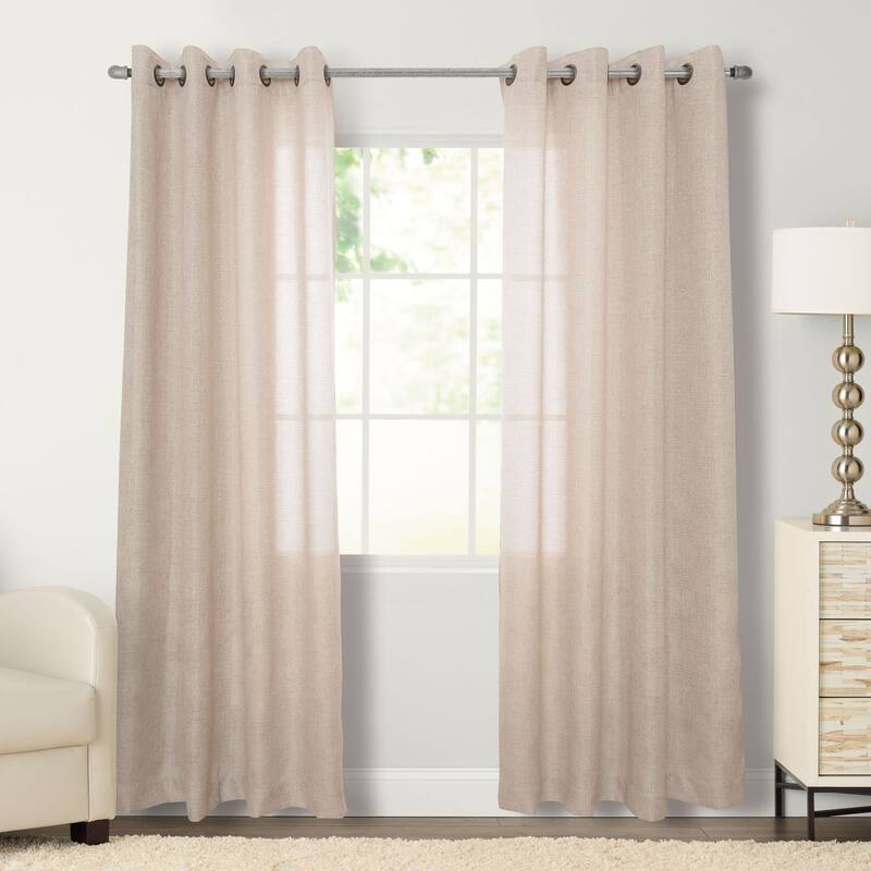 Flynn Grommeted Window Curtain Panel