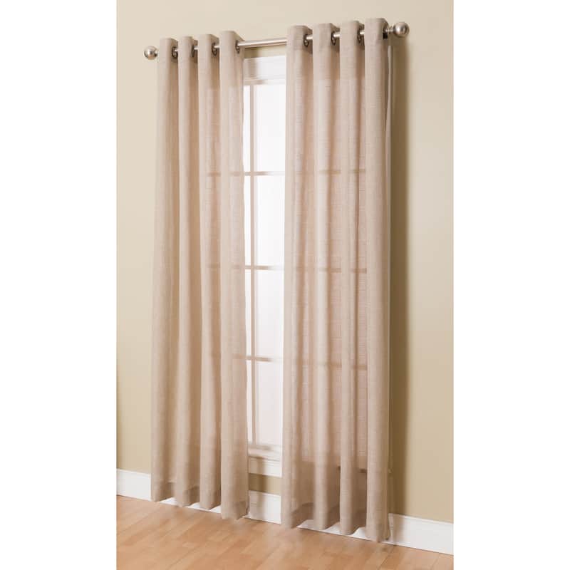 Flynn Grommeted Window Curtain Panel