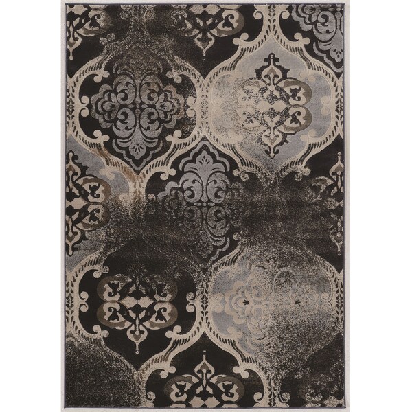 Power Loomed Jewel Collection Vintage K Arthur Rust Polypropylene Rug