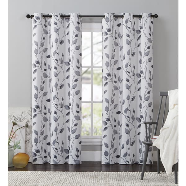 Shop Vcny Home Leaf Window Curtain 84 95 Or 108 Inch Panel Free
