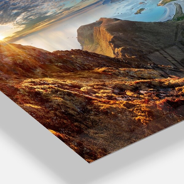 Mountain Lake Landscape Canvas Picture Print Wall Art B535