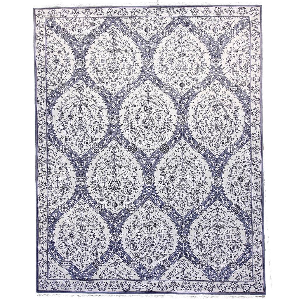 Hand-knotted Montauk Ivory Wool Rug (9' x 12')