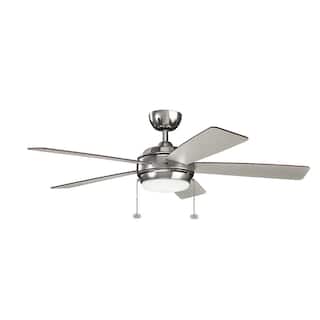 Kichler Lighting Starkk Collection 52-inch Polished Nickel LED Ceiling Fan