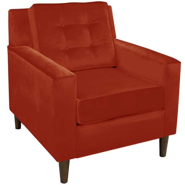Skyline Furniture Velvet Tufted Accent Chair Overstock 13982197