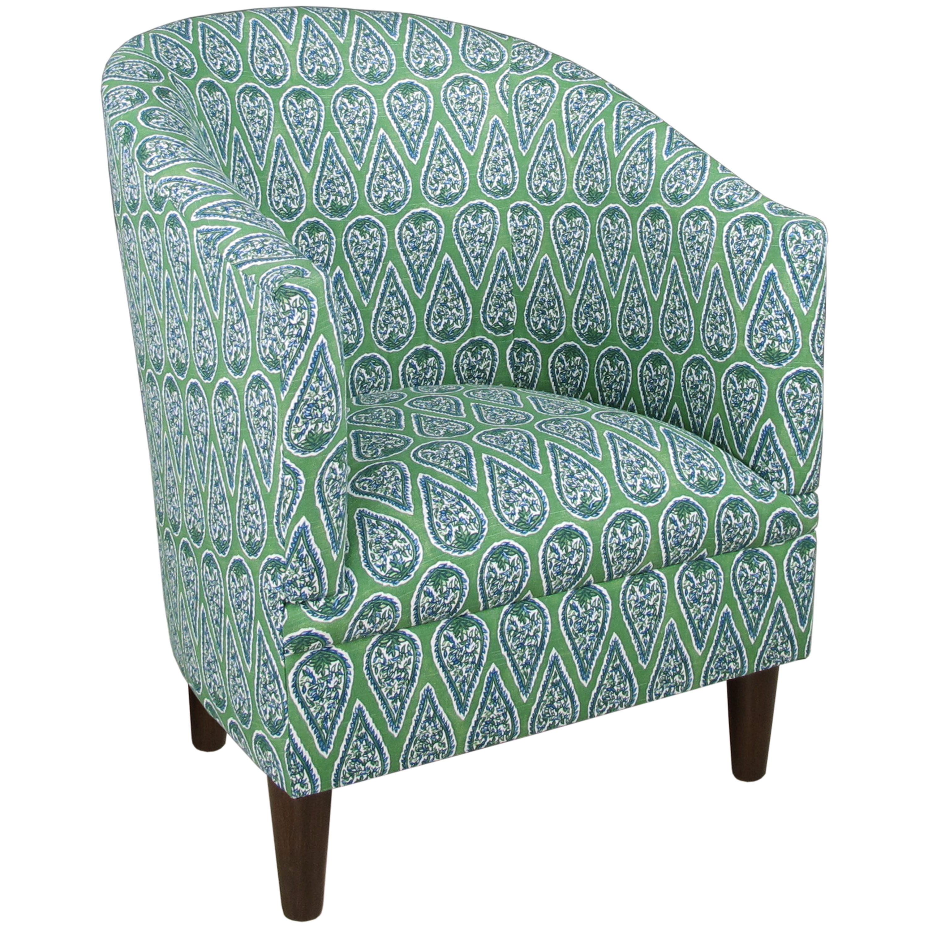 Skyline Furniture Blue Green Modern Accent Club Chair - Bed Bath