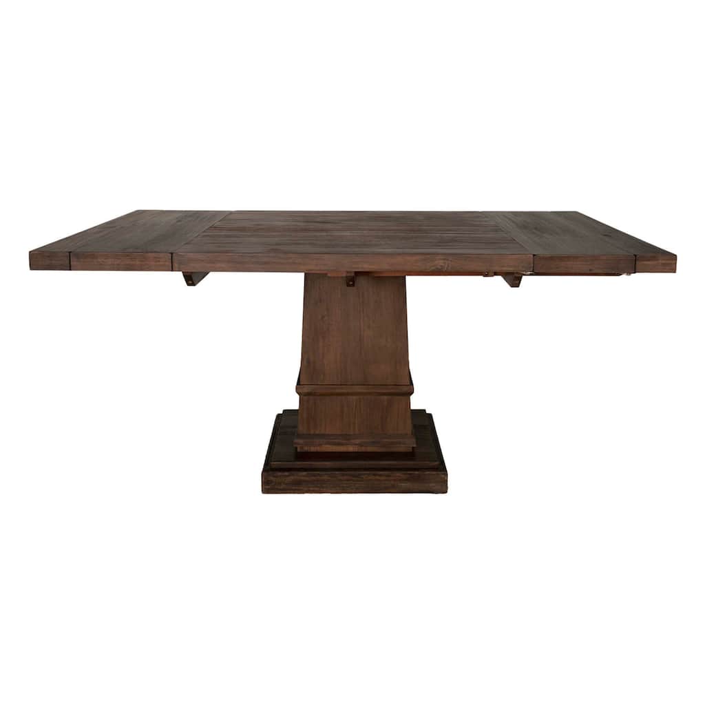 Harlan Square Extension Dining Table, Rustic Java - Brown