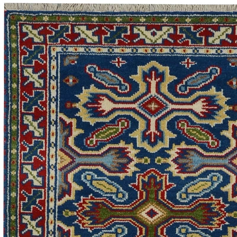 Handmade Kazak Wool Runner (India) - 2'8 x 10'