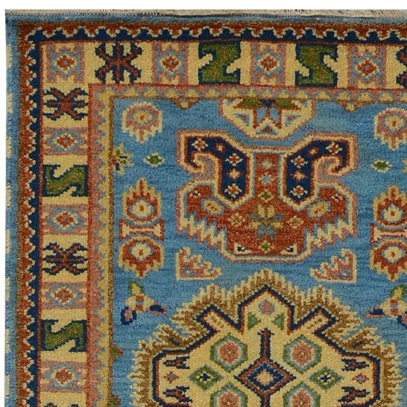 Handmade Kazak Wool Runner (India) - 2'8 x 8'