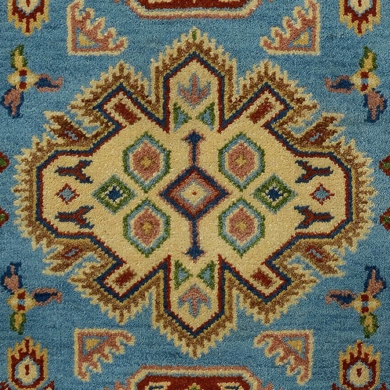 Handmade Kazak Wool Rug (India) - 3' x 5'