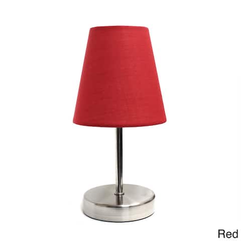 Red Table Lamps Find Great Lamp Shades Deals Ping At Porch Den Custer Sand Nickel Fabric Shade Mini Table Lamp