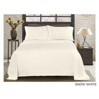 Morgan Home Fashions Asher Home Super Soft HeavyWeight Fleece Bed Sheet Set  (White3 Piece) | Quality Bedding Shop.com