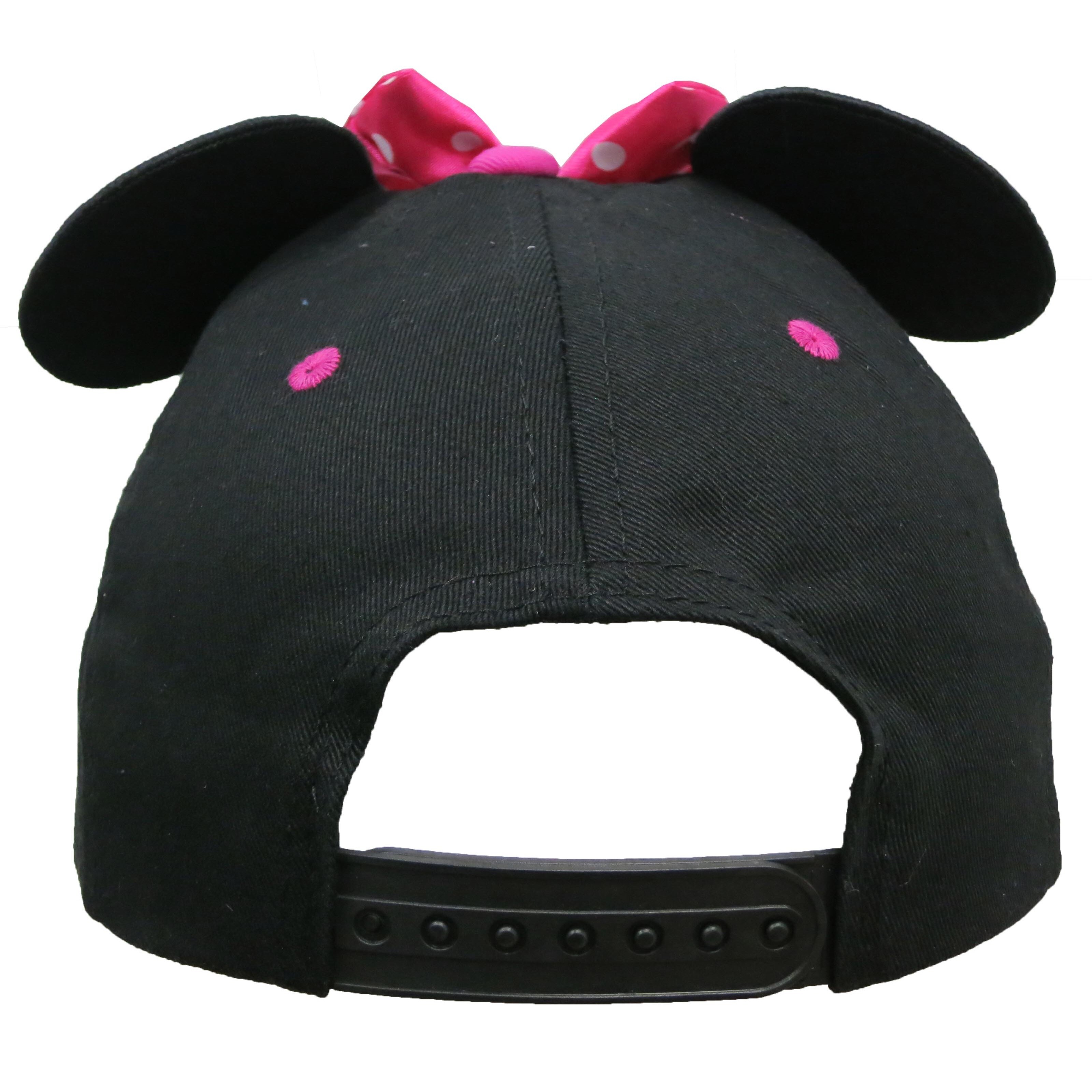 Disney Hat for Girls Black : : : Minnie Mouse Dotted Cap