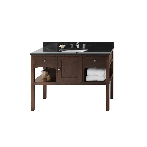 Shop Ronbow Langley 48 Inch Bathroom Vanity Set In Cafe Walnut
