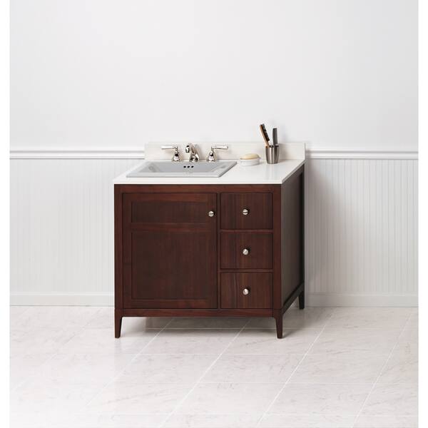 Ronbow Briella 36inch Bathroom Vanity Set in American Walnut