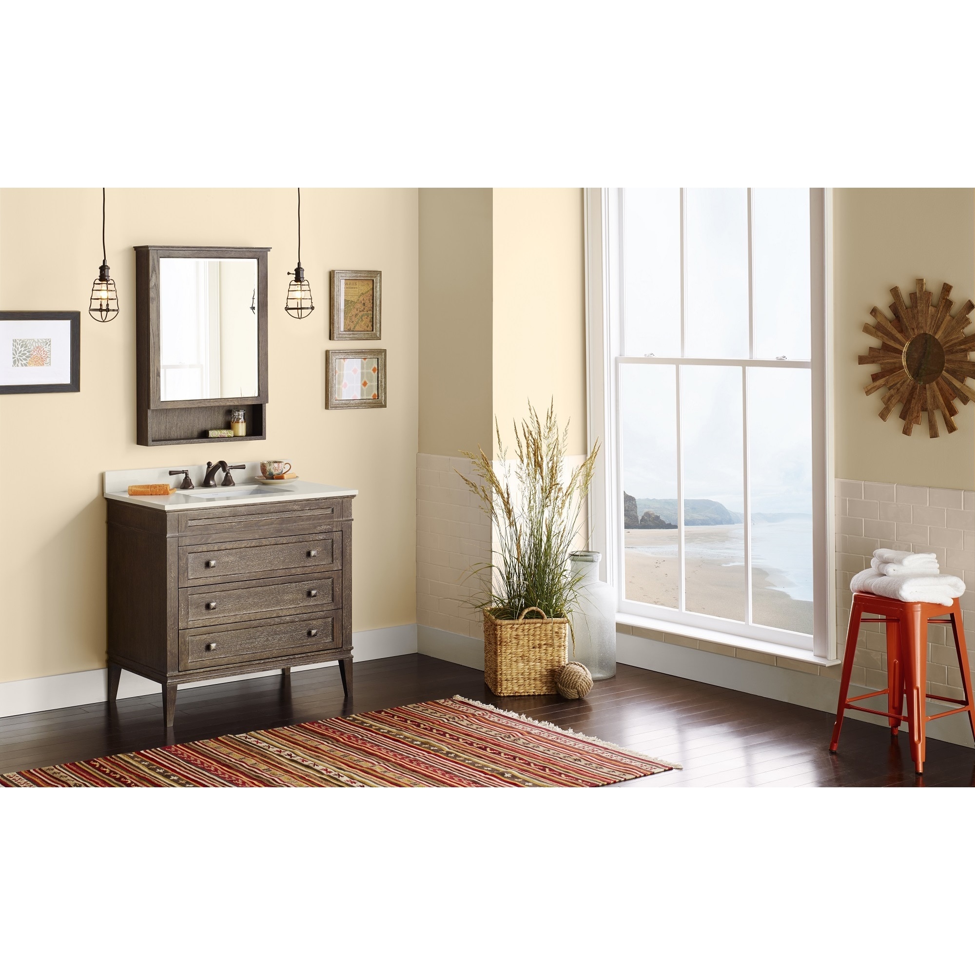 Shop Ronbow Laurel 36 Inch Bathroom Vanity Set In Vintage Cafe