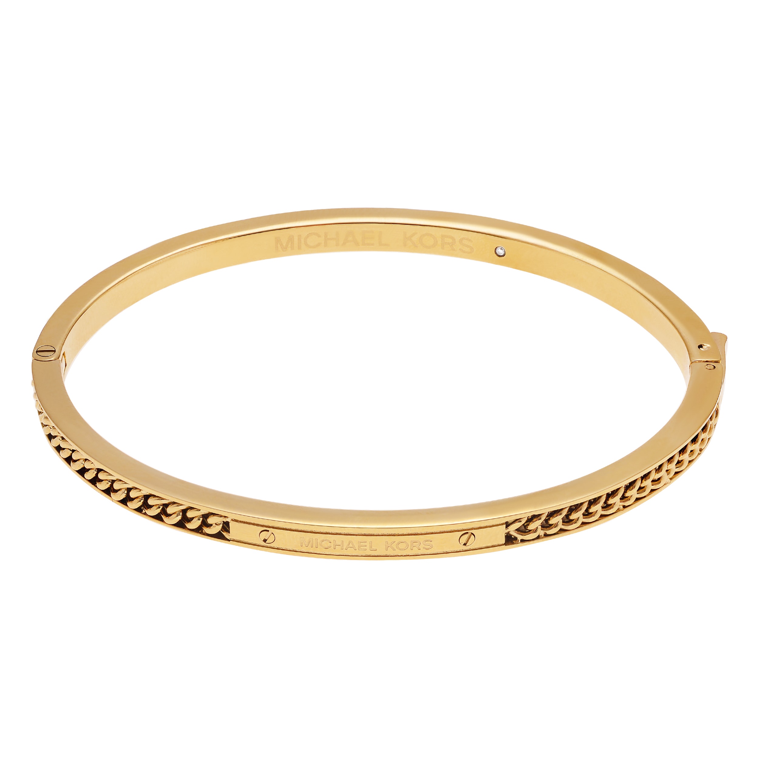 michael kors logo plaque bangle