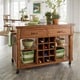 preview thumbnail 2 of 18, Eleanor Kitchen Island with Wine Rack by iNSPIRE Q Classic