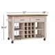 preview thumbnail 20 of 18, Eleanor Kitchen Island with Wine Rack by iNSPIRE Q Classic
