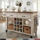 preview thumbnail 1 of 18, Eleanor Kitchen Island with Wine Rack by iNSPIRE Q Classic