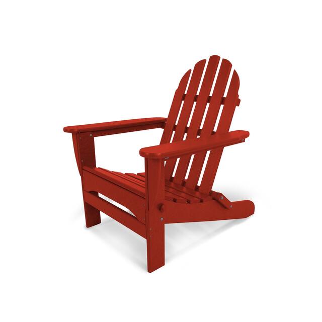 POLYWOOD Classic Outdoor Folding Adirondack Chair