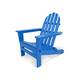 POLYWOOD Classic Outdoor Folding Adirondack Chair - Pacific Blue