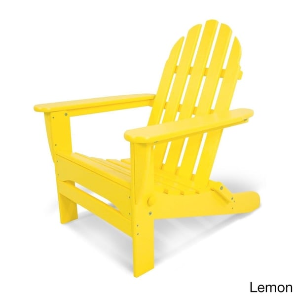 POLYWOOD Classic Outdoor Folding Adirondack Chair