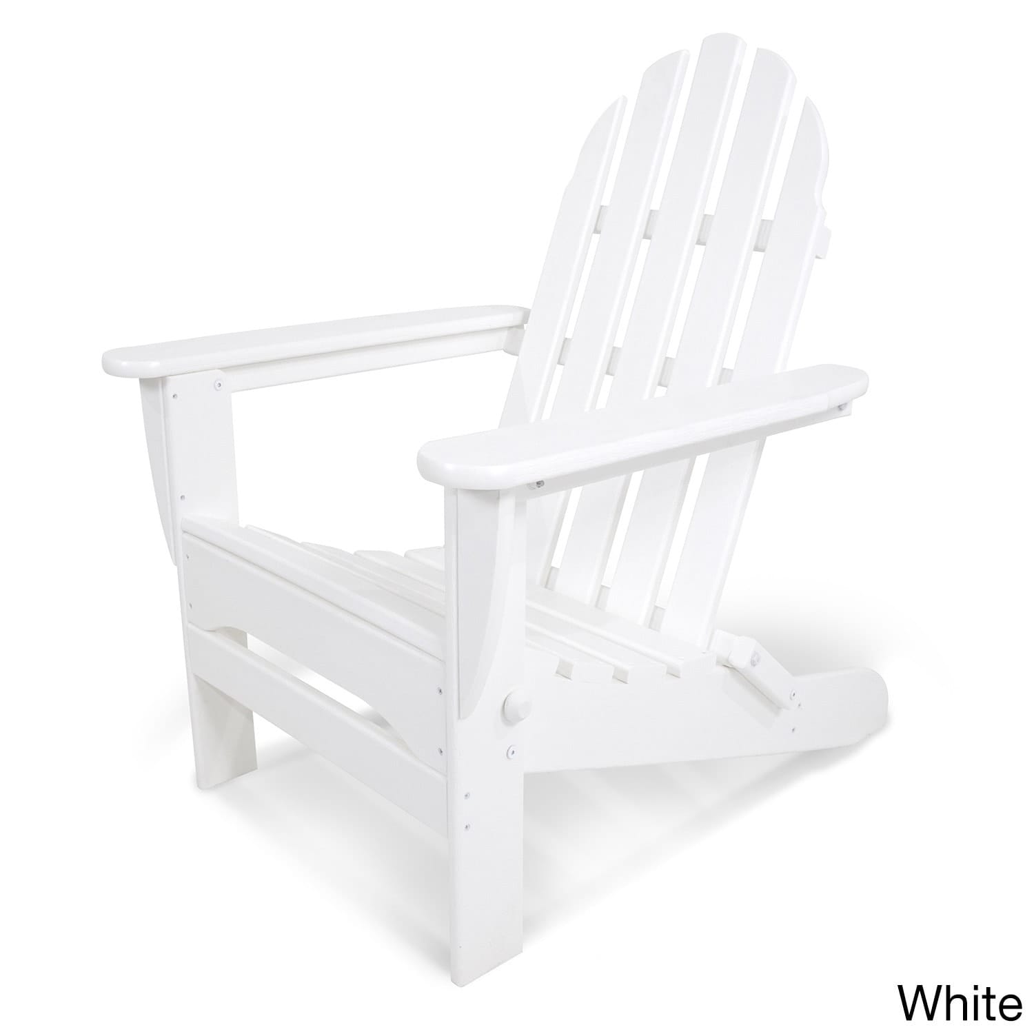 Polywood Classic Outdoor Folding Adirondack Chair Overstock