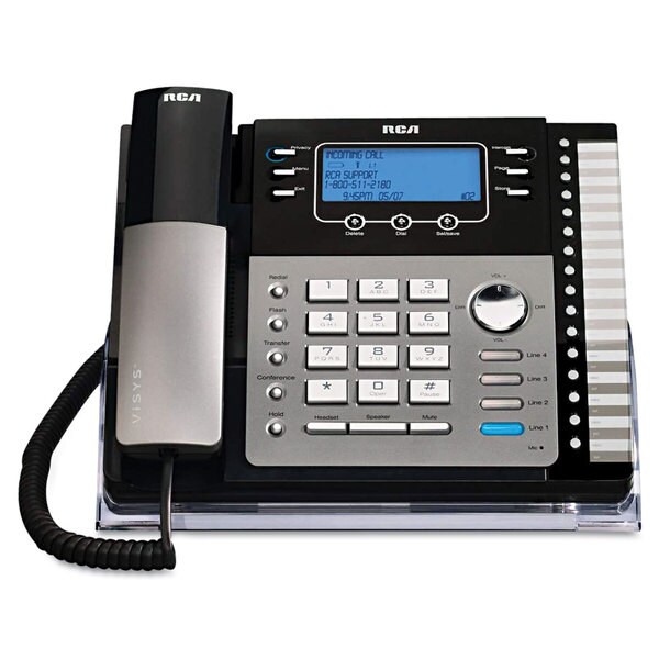 Shop RCA ViSYS 25425RE1 Four-Line Phone with Digital ... telephone wiring diagram intercom system 