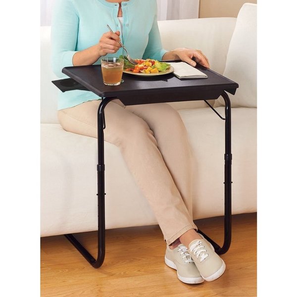 Multifunctional TV Table Tray for Eating Reading Modern Writing Workstation Folding TV Trays Side Table End Table for Bed /& Sofa TV Tray Table,TV Dinner Tray Tables w//Adjustable Height /& Tilt Angle