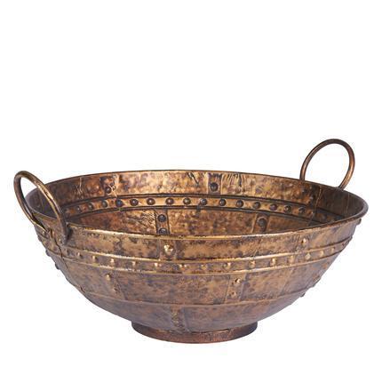 Shop Household Essentials Bronze Metal Extra Large Decorative Bowl