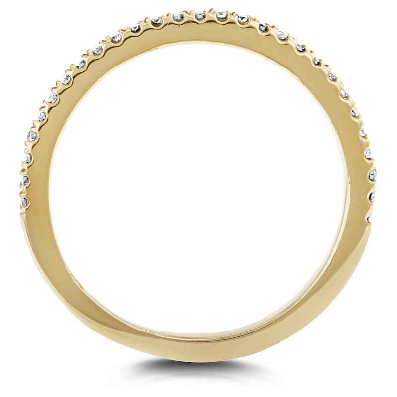 Annello by Kobelli 14k Yellow Gold 1/6ct TDW Diamond Split Prong Wedding Ring