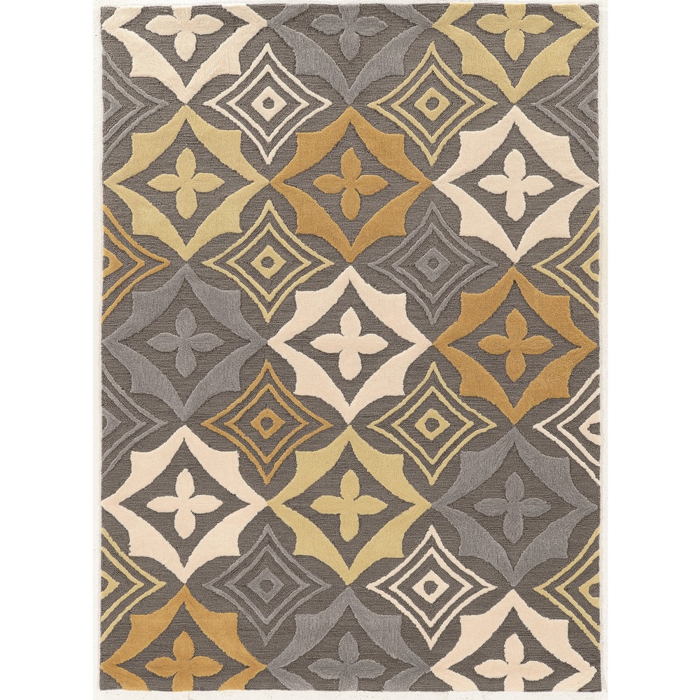 Hand Tufted TRIO Emblem Polyester Rug