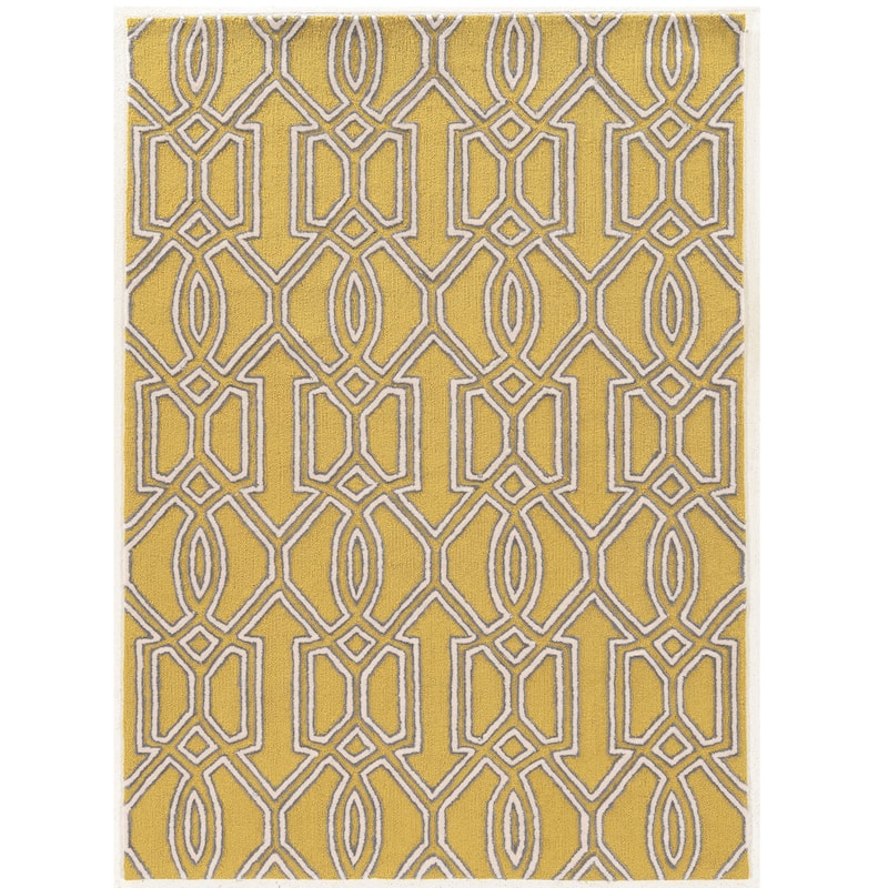 Hand-Tufted Trio Silo Rug Collection - 5' x 7' - Yellow