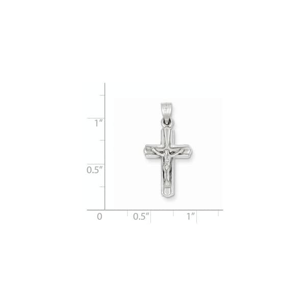 14k Tri Color Gold Lucky Religious Cross Pendant