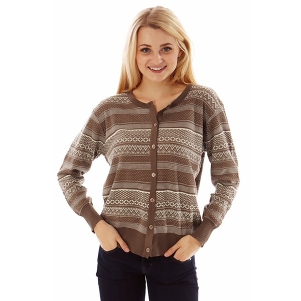 Womens fair isle cardigan