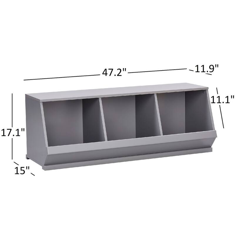 Riley Modular Stacking Storage Bins by iNSPIRE Q Junior