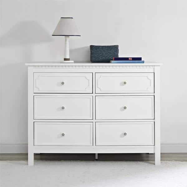 Shop Baby Relax Rivers Pure White 6 Drawer Dresser Overstock