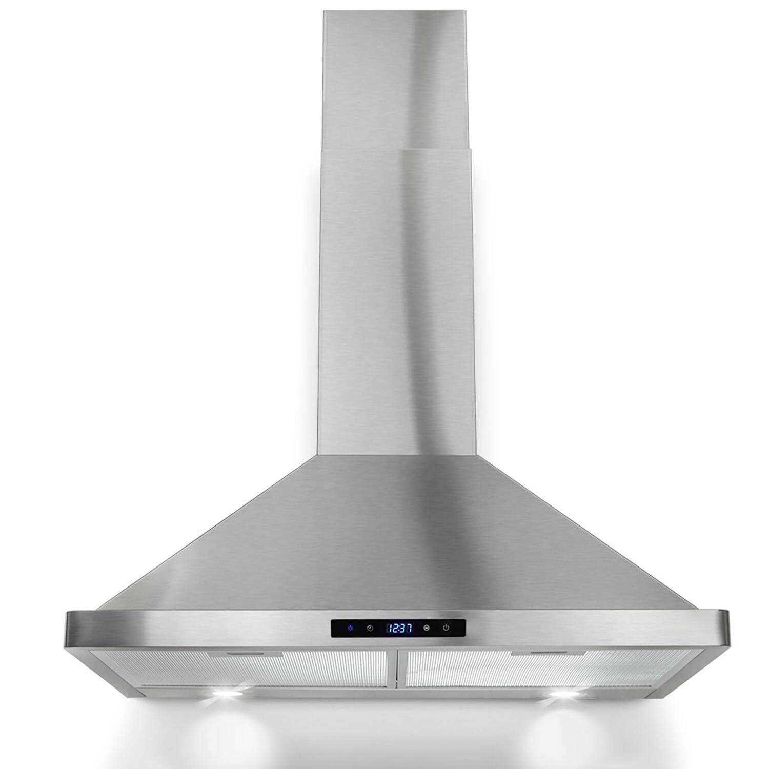 Winflo 30inch 475 CFM Stainless Steel Convertible Wall Mount Range