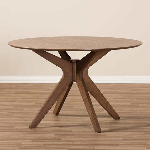 Baxton Studio Mid Century Medium Brown Wood 47 Inch Baxton Studio Mid Century Medium Brown Wood 47 Inch